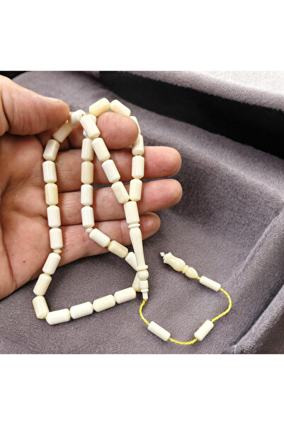 İnan Tesbih سبحة من عظام الجمل الطبيعية بنظام قطع كبسولي مزودة بشرابة