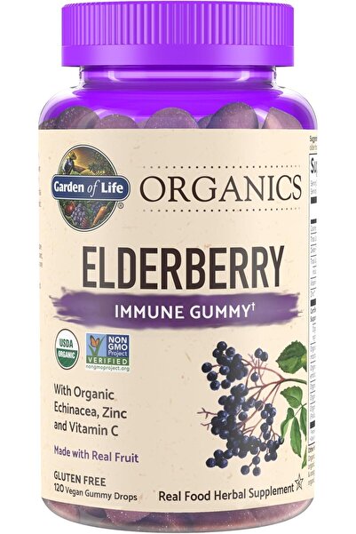 GARDEN OF LIFE MYKIND ELDERBERRY 120CT GUMMIES : 2177