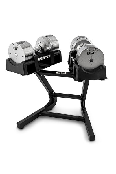 USR ADK41 2x41 Kg Ayarlanabilir Dambıl + Stand Set