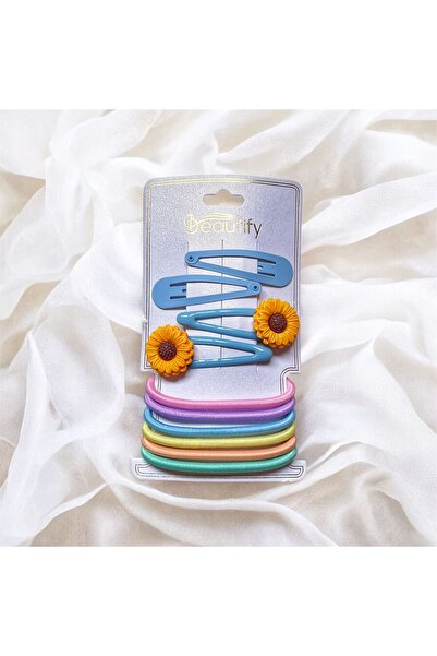 The Cloudish Shop Set de 10 agrafe pentru fetițe, cu flori de margaretă, agra...