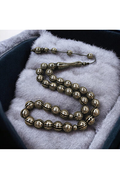 İnan Tesbih Specially Designed, Intensely Silver-Engraved, Large Size, Master...