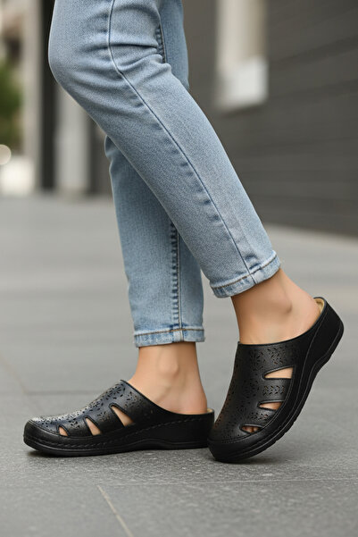 Polaris 5 Nokta Μαύρες γυναικείες παντόφλες