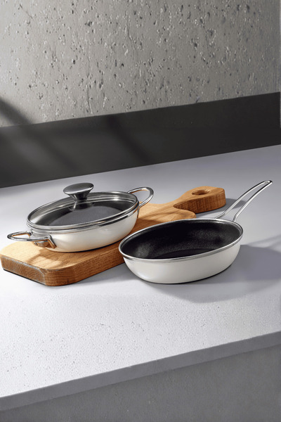 Bonera Academia Enamel 3 Piece Pan Set 18 cm