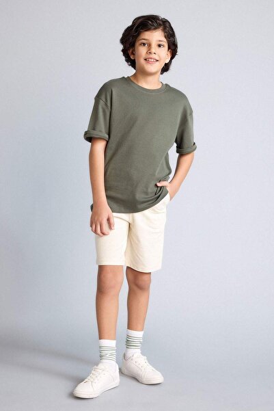 DeFacto Regular Fit Piqué Shorts for Boys B5925A826Sm