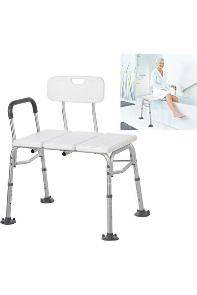 Garvee كرسي بدرجتين من الفولاذ شديد التحمل - مزود بدرابزين قابل للتعديل ومضاد...