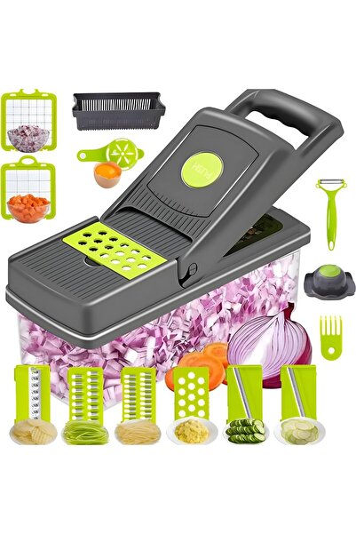 Arabest 15-in-1 Vegetable Chopper and Dicer with Container Multifunctional Fo...