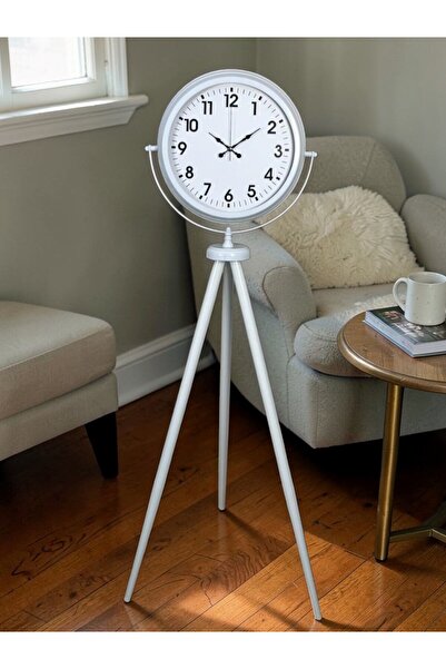 Nemere ساعة أرضية بيضاء ناعمة للديكور من NemereHome