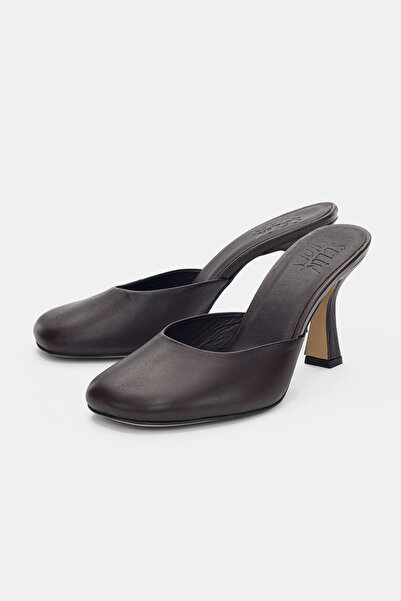 selin shoes Γυναικείες παντόφλες Velmira από γνήσιο δέρμα με κλειστό τακούνι ...