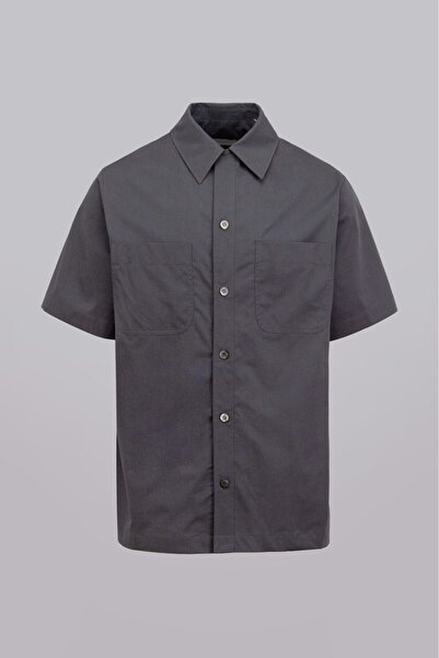 Braiconf Short-sleeved work shirt Grey