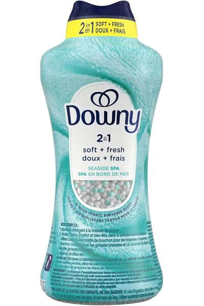 downy حبيبات معطرة للأقمشة 2 في 1 ناعمة ومنعشة 910 جرام - برائحة السبا الشاطئي