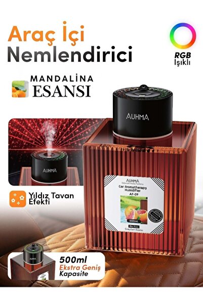 auhma AF-09 Araç İçi Hava Nemlendirici & Koku Makinesi Chanel Esansı – 500ml ...