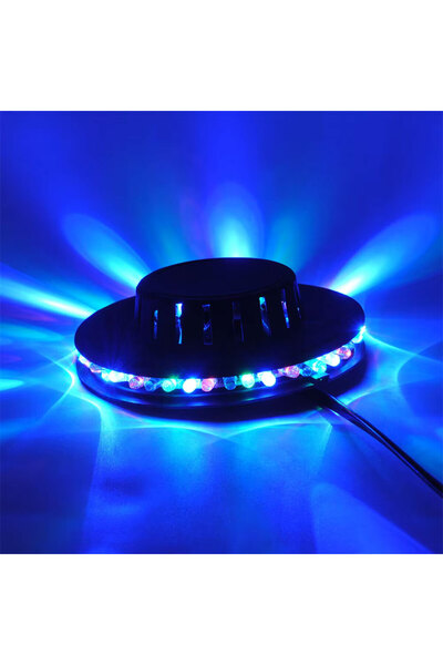 Leonpro 8W 48 LED'li RGB Otomatik Renk Değiştiren Dönen UFO LED Sahne Işık Çu...