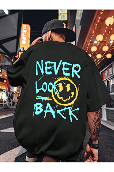 BRF Collection Never Look Back Printed Unisex Oversize T-Shirt