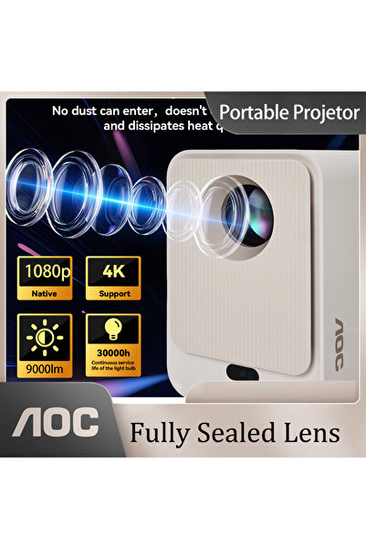 Aoc جهاز عرض مغلق بإحكام 9000L فائق السطوع بدقة 1080P و4K مع تركيز تلقائي وشا...