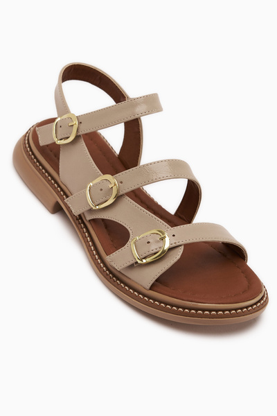 Limoya Жіночі сандалі Myra з подвійним ремінцем бежеві