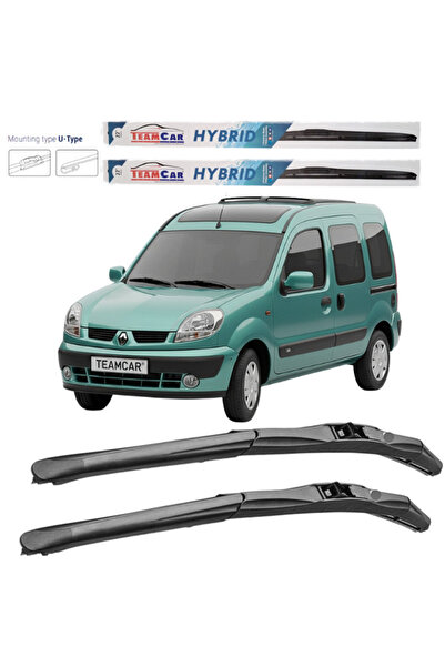 TEAMCAR Wipers for Renault Kangoo I Facelift (2003–2008) – Front Set | Hybrid