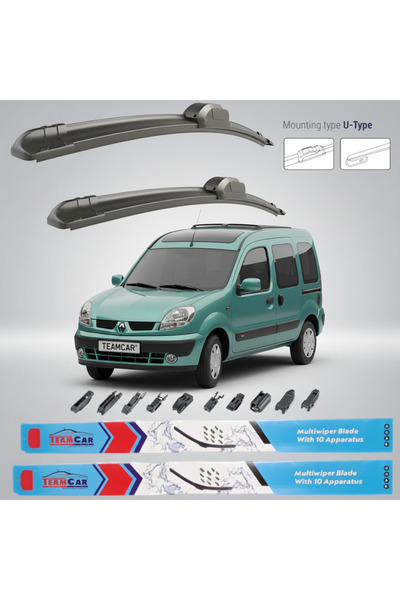TEAMCAR Renault Kangoo I Facelift (2003-2008) Σετ Μπροστινών Υαλοκαθαριστήρων...