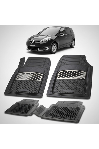 TEAMCAR Renault Scenic III 3 MPV Συμβατά Πατάκια Δαπέδου 2013-2016 |   Ασήμι