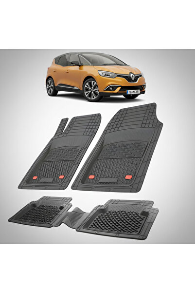TEAMCAR Πατάκια δαπέδου συμβατά με Renault Scenic IV MPV 2016-2022 |   Μαύρο