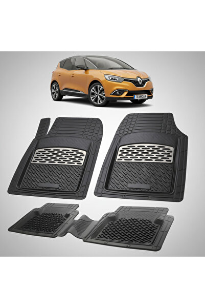 TEAMCAR Πατάκια δαπέδου συμβατά με Renault Scenic IV MPV 2016-2022 |   Ασήμι