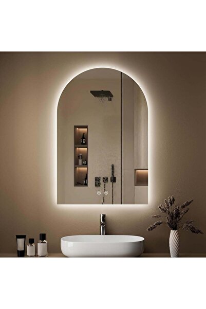 Elindor ® Rectangular Wall Mirror, Arcade Style, Anti-Fog, Frameless, Ideal f...
