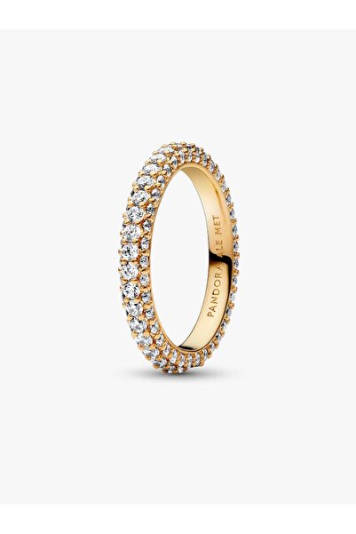 Pandora خاتم أحادي الصف بتصميم خالد