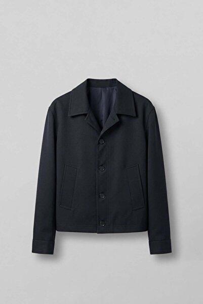 ablukaonline Ανδρικό μπουφάν Smart Casual με χαλαρή εφαρμογή και κουμπιά, σε ...