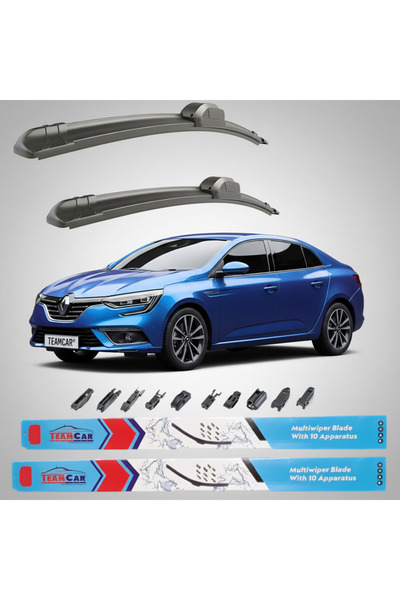 TEAMCAR Renault Megane IV Sedan Facelift (2020-2026) Σετ Υαλοκαθαριστήρων Εμπρός