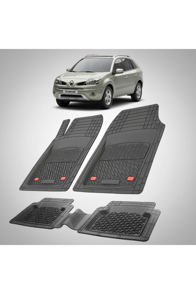 TEAMCAR Renault Koleos I 1 SUV Συμβατά Πατάκια Δαπέδου 2008-2011 |   Μαύρο