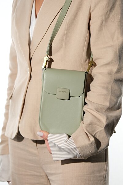 LuviShoes 26032 Ανοιχτό πράσινο γυναικείο τσαντάκι ώμου