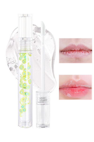 L&Wen بلسم شفاه، زيت شفاه، مرطب ومصلح للشفاه، شفاف بنكهة الفواكه الطبيعية، مك...