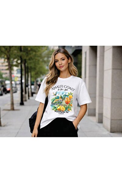 Acasa Unisex White T-Shirt 'Amalfi'