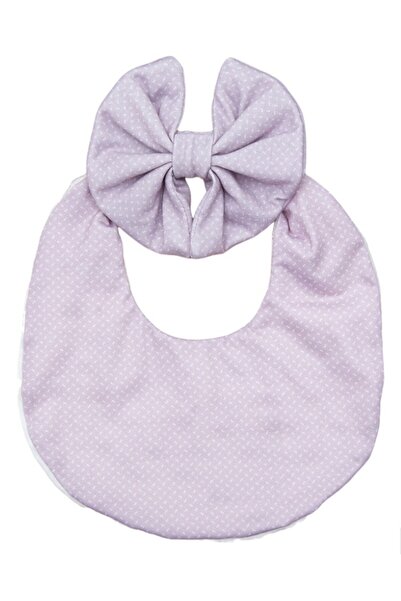 Bambimici - Luna Ribbon Headband & Baby Bib Set - Lavander