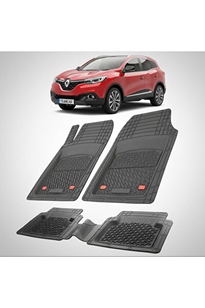 TEAMCAR Πατάκια δαπέδου συμβατά με Renault Kadjar 1 SUV 2015-2018 |   Μαύρο