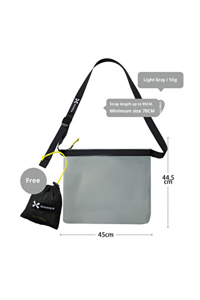 Choice10 grey L Sports Foldable Crossbody Bag for Outdoor Travel Commuting Ul...