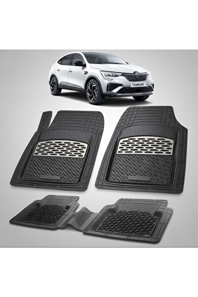 TEAMCAR Renault Arkana 2 SUV Κουπέ Συμβατά Πατάκια Δαπέδου 2023-2026 |   Ασήμι