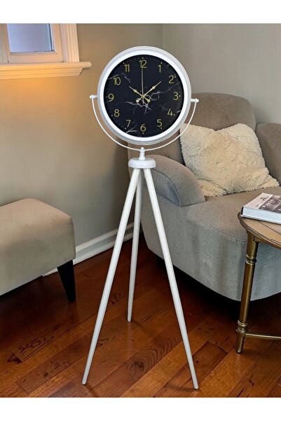 Leyaton Premium Marble Patterned Tripod Stand Clock Rvryt-Rs345