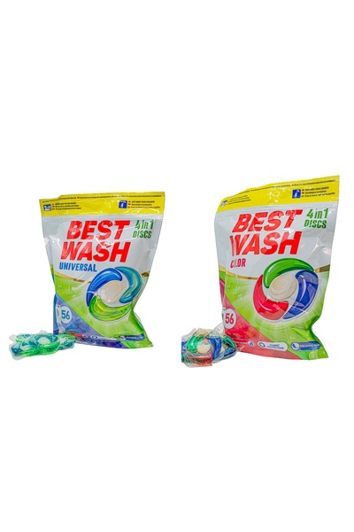 BESTWASH Pachet 2xCapsule 4in1 56 buc.