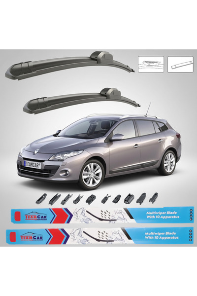 TEAMCAR Renault Megane III Estate (2008-2012) Σετ Εμπρόσθιων Υαλοκαθαριστήρων
