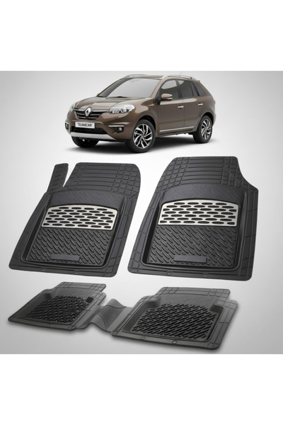 TEAMCAR Renault Koleos I 3 SUV Συμβατά Πατάκια Δαπέδου 2013-2015 |   Ασήμι