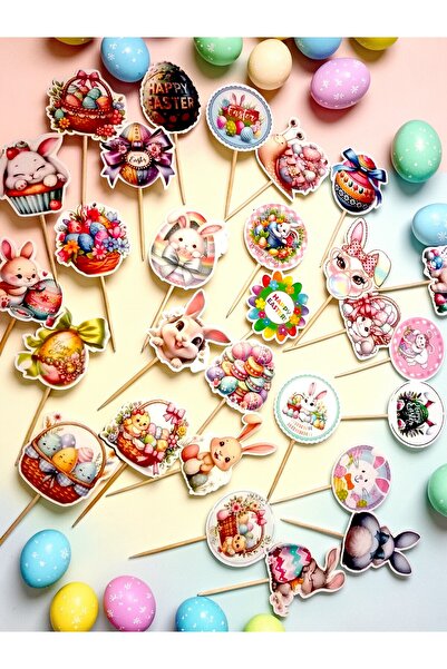 Armada 25 قطعة من أدوات تزيين الكب كيك والمعجنات المصنوعة من الورق المقوى بتص...