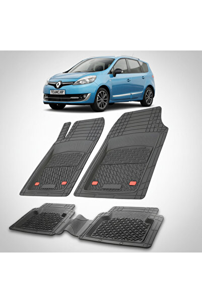 TEAMCAR Πατάκια δαπέδου για Renault Grand Scenic III 3 MPV (Μακρύ) Συμβατά 20...
