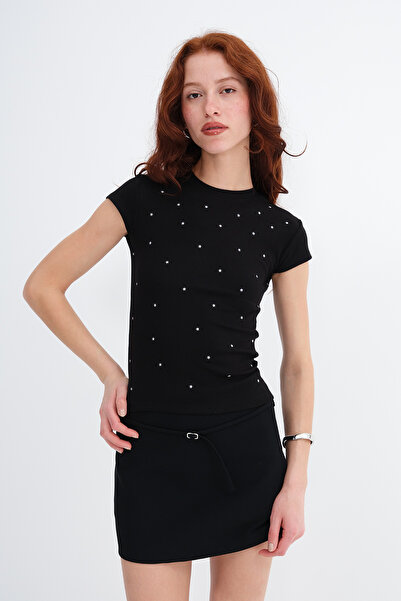 Addax Футболка із зірковим прикрасою P9026