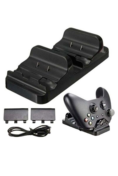 Generic Dual Gaming Controller Charging Dock Stand With Batteries And Cable