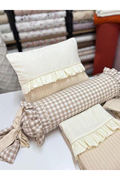 GAYE EV TEKSTİLİ Bebek Pike Nevresim Set Pamuklu [şeker yastıklı]