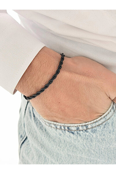 FERRO Black Steel Men's Bracelet Frj10166A-G 2 Year Warranty Gift Boxed