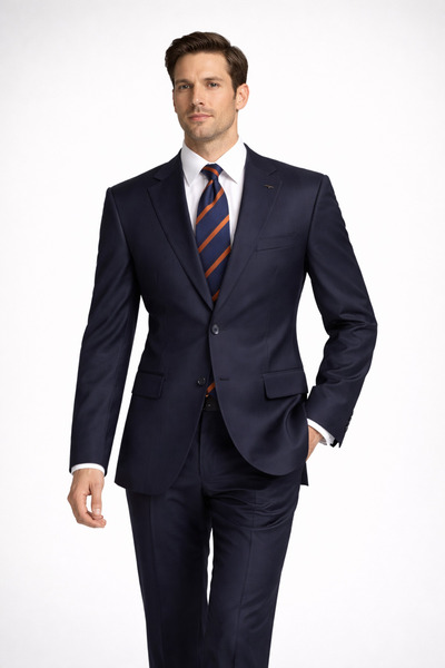 FABIO CASSEL 4 Drop Klasik Kesim Koyu Lacivert Takım Elbise – Şık, Rahat ve Z...