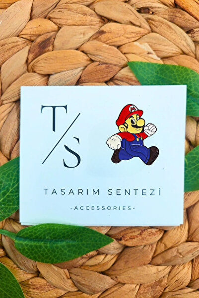 Tasarım Sentezi Rozet Metal Broş Super Mario Bros Nistendo Oyun Yaka Çanta Kı...