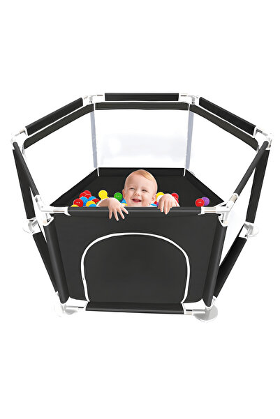 Teno ®   Țarc pentru copii, ușă cu fermoar, plasă, materiale de calitate, mon...