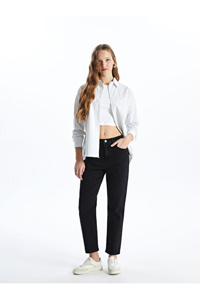 LC Waikiki Black Straight Fit Women's Jeans